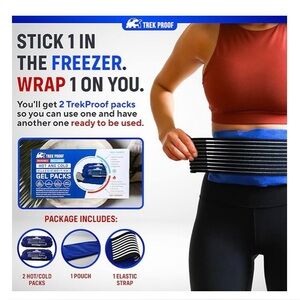 Hot and Cold Reusable Gel Packs - Blue
